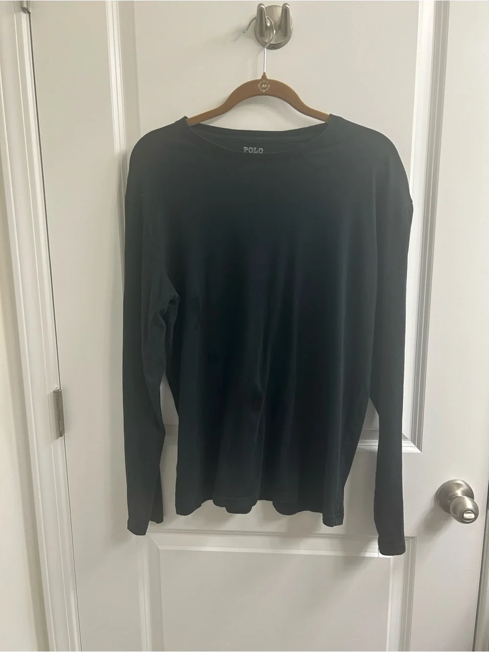 Polo by Ralph Lauren Black Long-Sleeve Crew Tee 100% cotton
